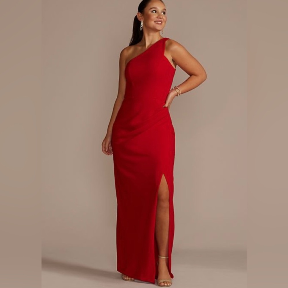 Red One Shoulder Dress
